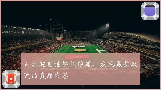 东北超直播热门频道:发现最受欢迎的直播内容